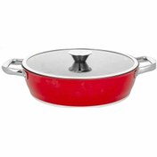 Resim Aryıldız Trendy Induction 26 CM Kırmızı Basık Tencere 