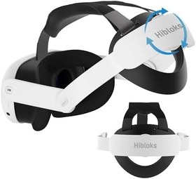 Resim HIBLOKS Head Strap for Meta Quest 3 Accessories, Adjustable Elite Strap for Oculus Quest 3 Headset Replacement Accessories, Y-shape Comfort Lightweight VR Head Strap 