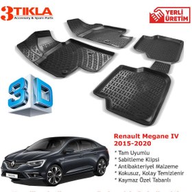 Resim Renault Megane IV 2015-2020 Premium 3D Havuzlu Paspas Seti 