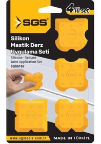 Resim Sgs 6187 Silikon Mastik Derz Çekme Aparatı 4 Parça 