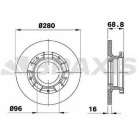 Resim ARKA FREN DISK AYNASI TRANSIT V347 2.2TDCI 06-14 ONDEN CEKER BRAXIS AE0210 