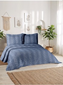 Resim Aspen 3 Parça Çift Kişilik Pike Takımı Lacivert 240 X 260 Cm Lacivert 