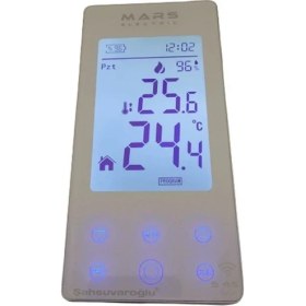 Resim Mars S45 Kablosuz Wifi Oda Termostadı Beyaz 