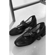 Resim Cyreya File Siyah Toka Detaylı Mary Jane 