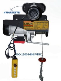 Resim Shun PA1200UK Uzaktan Kumandalı 4 Hareketli Elektrikli Vinç 600/1200 Kg 