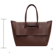 Resim Fortunelane Kollektif Kullanım İçin Geniş Hacimli Pu El/omuz Çantası - Siyah, Topuk Genişliği 43cm 