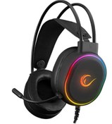 Resim Rampage ROGUE Siyah USB RGB Ledli Gaming Esnek Mikrofonlu Oyuncu Kulaklık 
