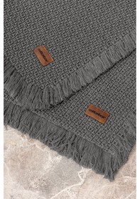 Resim Cotton Box 5120-cb Paspas Setı Bath Rug Antrasıt 75x125+60x90 Antrasit 
