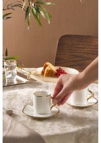 Resim Karaca Charm 2 Kişilik Kahve Fincan Takımı 110 Ml Gold Altın 