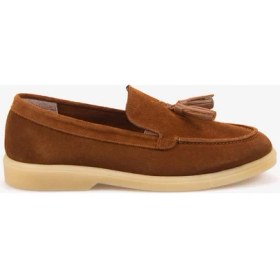 Resim Kemal Tanca Kadın Kauçuk Tabanlı Süet Loafer 15001 