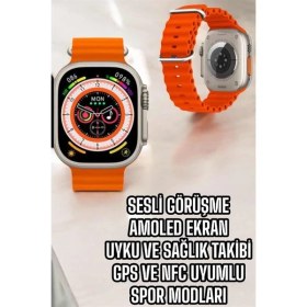 Resim Marsilyan Yeni Nesil Akıllı Saat Nabız Ölçer Sağlık Ölçer ve Kalori Ölçer Uyku Taki - MCT3114-3430 