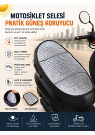 Resim Apec Ps5 2 Motosiklet Sele Koruyucu Kılıf, Su Geçirmez Sele Güneşliği, Koltuk Koruyucu Ped 