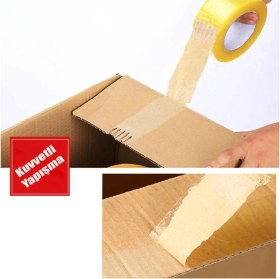 Resim Nublado Koli Bandı 45 mm x 100 mt Şeffaf Güçlü Yapışkanlı Kopmayan Bant 