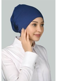 Resim Altobeh Hazır Pratik Geçmeli Uzun Boru Tesettür Bonesi - Açık Kot 