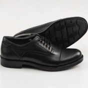 Resim SVMSHOES Erkek Deri Siyah Kundura/Bağcıklı Siyah Şık Erkek Kundura/Takım Elbise Ayakkabısı 