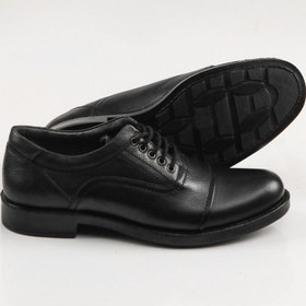 Resim SVMSHOES Erkek Deri Siyah Kundura/Bağcıklı Siyah Şık Erkek Kundura/Takım Elbise Ayakkabısı 