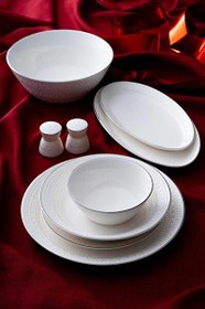 Resim Acar Rienna Silver 29 Parça Yemek Takımı POR-07122 