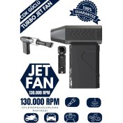Resim Taşınabilir Mini Turbo Fan Araç Temizleme, Kurutma, Vakum & Mangal Körükleyici 