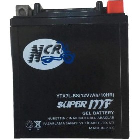 Resim AKU Motosiklet Aküsü YTX7L-BS 12 Volt 7 Amper 