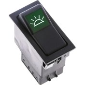 Resim Allestock Universal Iç Aydınlatma Lamba Düğmesi Anahtarı 5 Pin Rocker Switch - Ampullü 24V 