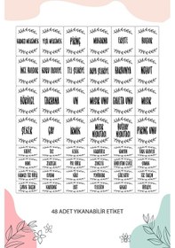 Resim Meleni Home 32'li Etiketli Kapaklı Kare Erzak Saklama Kabı Seti 8x 0,3 Lt-0,5 Lt-1,1 Lt-1,7 Lt Baharatlık 