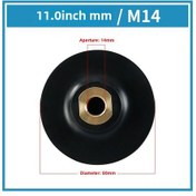 Resim Reedark Esnek Kauçuk Uçlu Taş İşleme Aparatı - M14 Delikli 3 İnç 8 Cm Otomatik Yapışkan Diskli Köşe Fırçası Zımpara Bloku 