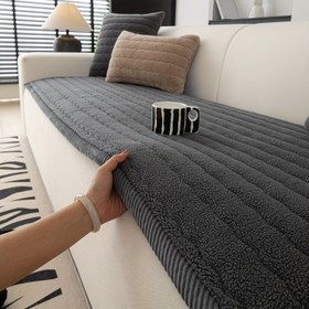 Resim Bohem Şık Kalın Peluş Koltuk Örtüsü - Makinede Yıkanabilir, Evcil Hayvan Dostu, Kaymaz Koltuk Koruyucu, Oturma Odası, Yatak Odası, Ofis Dekoru, Rahat Koltuk 