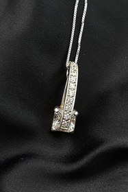 Resim OSESHOP Pırlanta Işıltısında Zirkon Taşlı 925 Ayar Gümüş Kolye 