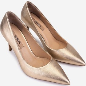 Resim Valmenti Kadın Hakiki Deri Dore Stiletto Ayakkabı 1160 26330 Bn Ayk Sk25-26 Dore Dore 