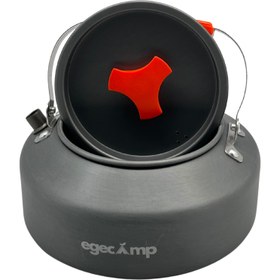 Resim EgeCamp® Pro 1.6 Litre Kamp Çaydanlığı | Ultra Hafif & Taşıma Çantalı 