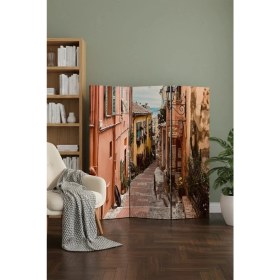 Resim Artavessa Dekoratif 3 Kanatlı Dijital Baskılı Kanvas Paravan - Seperatör - 120X180 cm - Model 4 