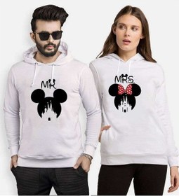 Resim Tshirthane Mr. Mrs. Always Right. Sevgili Kombinleri Kapüşonlu K 