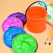 Resim 1/2 Adet Taşınabilir Katlanır Plaj Kovası, Boya Kovası - Dayanıklı PVC Malzeme, Bahçe Sulama, Temizlik, Balıkçılık, Kamp, Seyahat ve Plaja Uygun, Rastgele Renk 