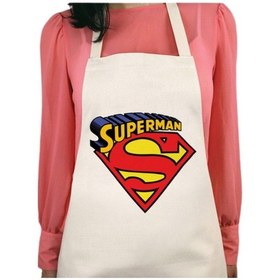 Resim Superman Süper Adam Baskılı Su İtici Özellikli Mutfak Önlüğü 