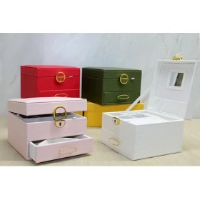 Resim Deri Kaplamalı Makyaj ve Takı Kutusu ALK3609 - Lisinya 