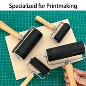 Resim 1 Adet Rulo Seti, Baskı Mürekkep Rulosu, Kauçuk Rulo, Mürekkep Boya Tahtası, Sanat Tahtası, Ahşap Mantar, Mariana Kauçuk Tahta, Baskı Malzemeleri 