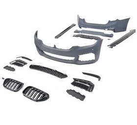 Resim Bmw 5 Serisi G30 2018-2020 İçin Uyumlu M-Tech Bodykit (Panjur Dahil) 