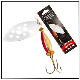 Resim Uyguna-yakala Gümüş/beyaz -turna Levrek Alabalık Döner Olta Kaşık -082-b16 