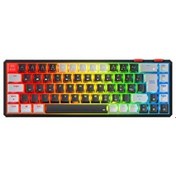 Resim Rampage Yoru Mini Pro Q Outemu Red RGB 2.4GHz BT5.0 Type-C 5 Bağlantı Mekanik Gaming Klavye Siyah Gri 
