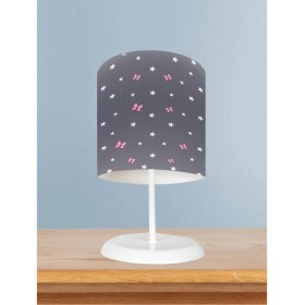 Resim Bebek ve Çocuk Odası Seksek Desenli Çerçeveli Abajur 