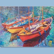 Resim Q-Art Kanvas Tablo Boat - 75x100 cm 