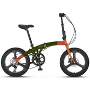 Resim Mosso MARINE-20-2D-7V KATLANIR BİSİKLET 310H 20 JANT 7 VİTES HAKİ TURUNCU 