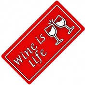 Resim Wine İs Life Yazılı Sök-tak-pratik Vantuzlu Yeni Nesil Dekor Pl 