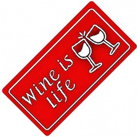 Resim Wine İs Life Yazılı Sök-tak-pratik Vantuzlu Yeni Nesil Dekor Pl 