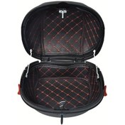 Resim Dream011 Kırmızı Evrensel Motosiklet Bagaj Yastık Kılıfı - Yumuşak Kaymaz Sökülebilir 