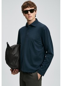 Resim Lufian Erkek Rocky Smart Polo T-shirt 112040044 Lacivert Lacivert 