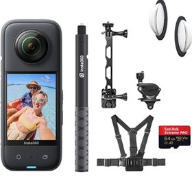 Resim Insta360 X3 360° Aksiyon Kamerası (INSTA360 Türkiye Deka Marine Ürünü) 