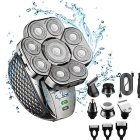 Resim Springsun Erkekler İçin Usb Şarjlı Kablosuz Saç Sakal Vücut Tıraş Makinesi - Yıkanabilir Çok Amaçlı Tasarım 