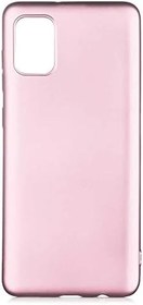 Resim Aksesuarcim Samsung Galaxy A02S ile Uyumlu Kılıfı Silikon Pastel Renkli Mat Esnek İnce Kapak Prem Rose Gold 