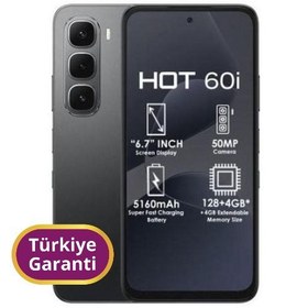 Resim Infinix Hot 60i TR Garanti | 128 GB 6 GB Siyah 